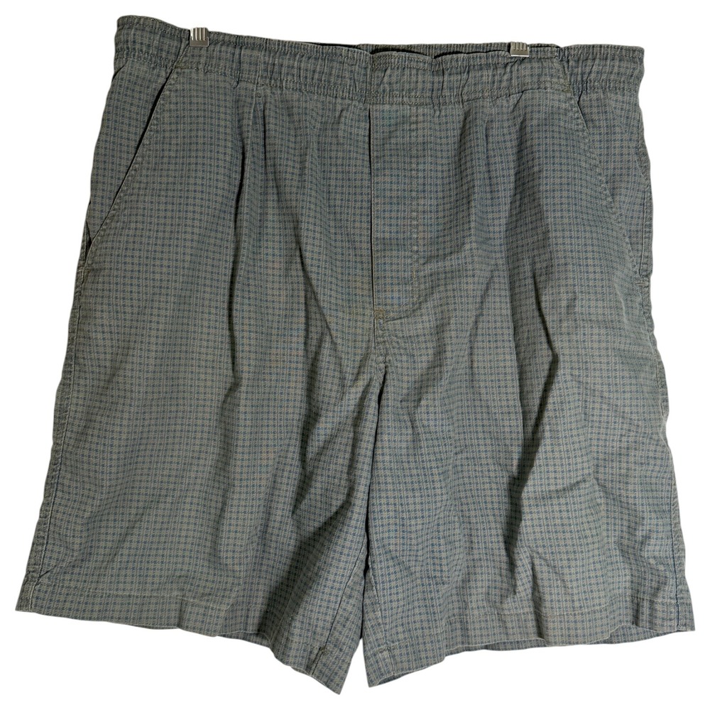 Vintage Y2K Ocean Pacific Men's Op Houndstooth Cotton Shorts Surf Gray Large